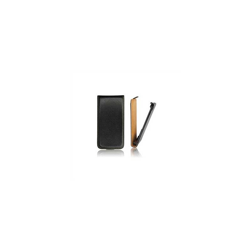 Кожен Калъф Flip Case за Sony Xperia Z1 compact черен  - 1325