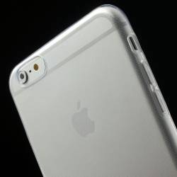 Ултра тънък прозрачен силиконов гръб за iPhone 6 Plus - 14129