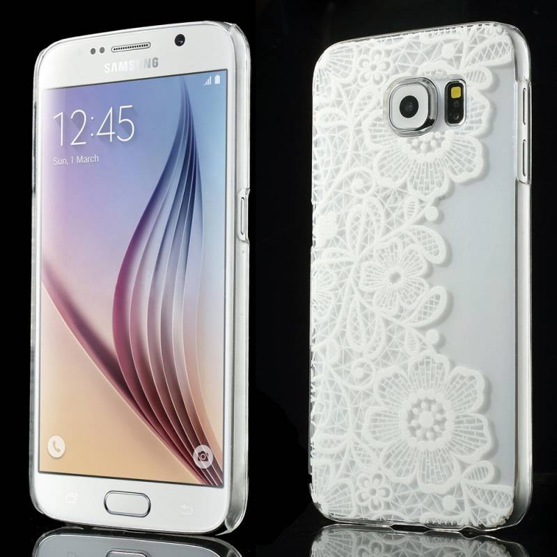 Прозрачен твърд гръб с картинки за Samsung Galaxy S6 G920 - 18648