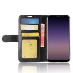 Кожен калъф с магнит за Samsung Galaxy A8 2018 - 32889
