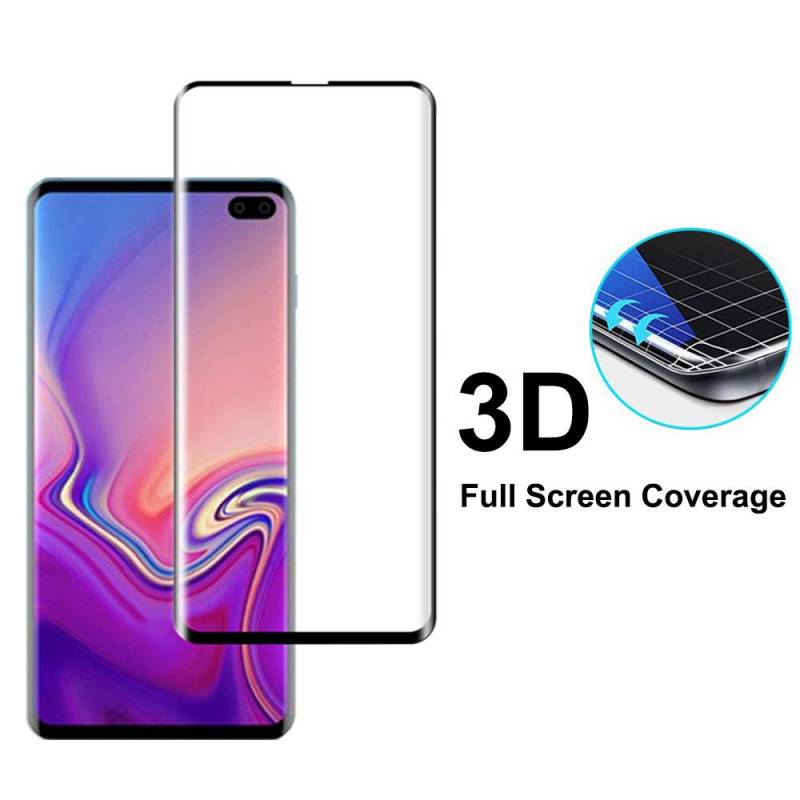 3D Full Cover Tempered Glass за Samsung Galaxy S10+ Plus - 38723