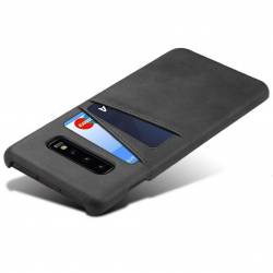 Твърд кожен кейс с джобове за карти за Samsung Galaxy S10+ Plus - 39180