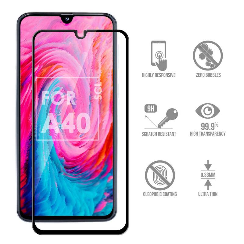 3D Full Cover Tempered Glass за Samsung Galaxy A40 - 41445