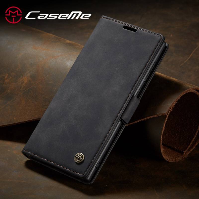 CaseMe Canvas кожен калъф за Samsung Galaxy Note 20 Ultra - черен - 48988