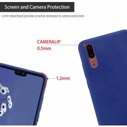 Anti Slip матов силиконов кейс за Huawei P20 - 49743