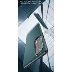 Flip window кожен калъф за Huawei P Smart 2021 - зелен - 50287