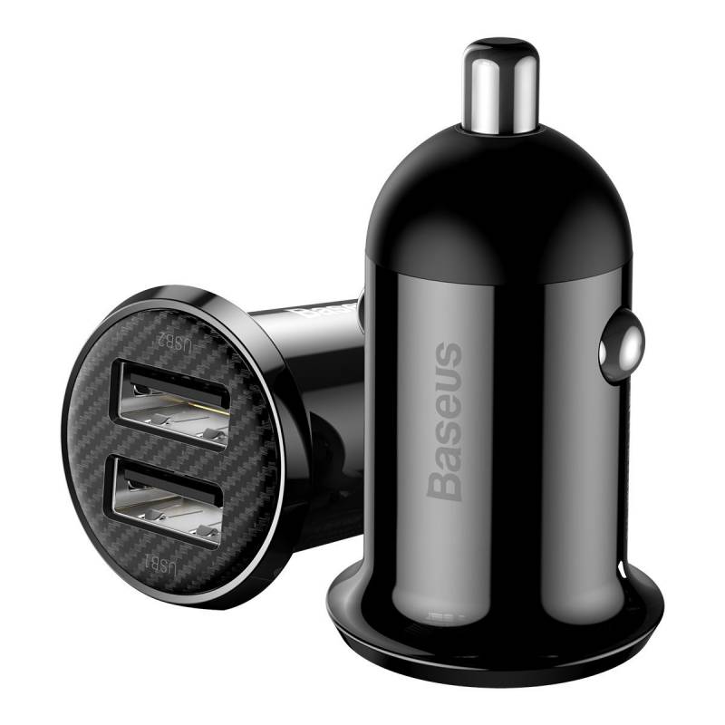 Baseus Grain зарядно за кола с 2 USB 3.1A - 52340