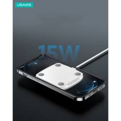 Usams MagSafe безжично Qi зарядно 2.4A 15W - 52603
