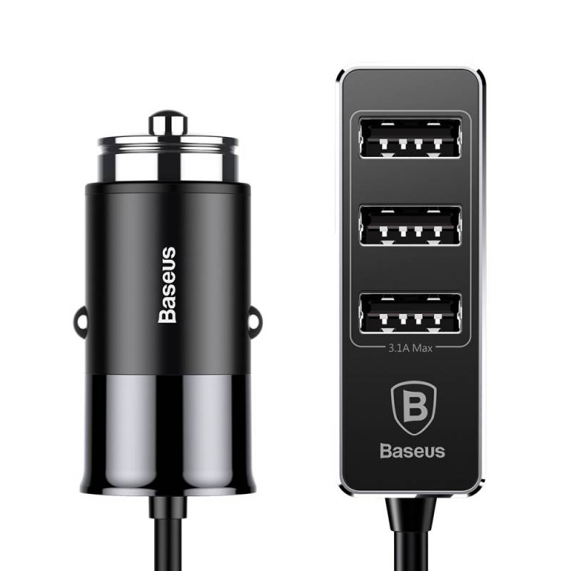 Baseus CCTON-01 зарядно за кола с 4 USB 3.1A - 52706
