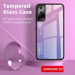 Glass хибриден кейс със стъклен гръб за Samsung Galaxy S21 - 54995