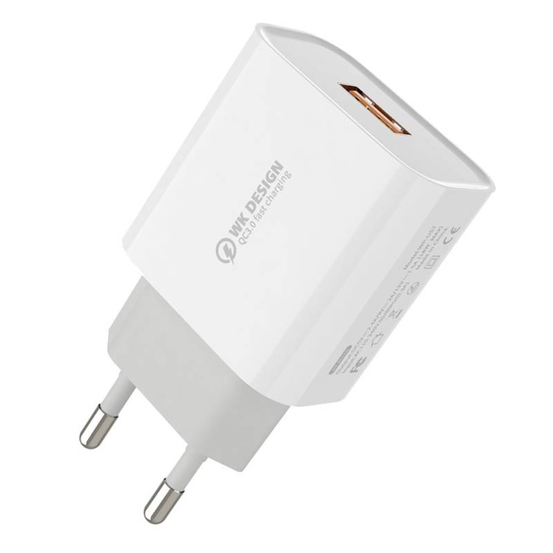 WK travel charger зарядно 2.4A 18W USB - 61376