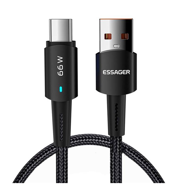 Essager USB Type-C кабел 5V 6A QC 3.0 1M - 65611