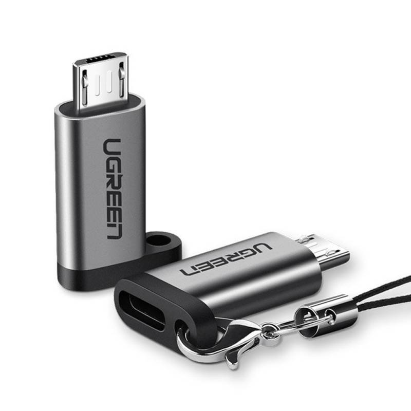 Ugreen - OTG Adapter (50590) - Micro-USB към Type-C, FCP, QC 2.0, up to 480Mbps - 66700