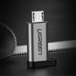 Ugreen - OTG Adapter (50590) - Micro-USB към Type-C, FCP, QC 2.0, up to 480Mbps - 66702