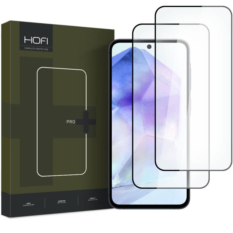 HOFI GLASS PRO 2-PACK 3D / 5D стълен протектор за Samsung Galaxy A35 5G / A55 5G - 68920