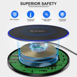 Techsuit - Wireless Charger Premium (CHWR031) безжично Qi зарядно - 70905