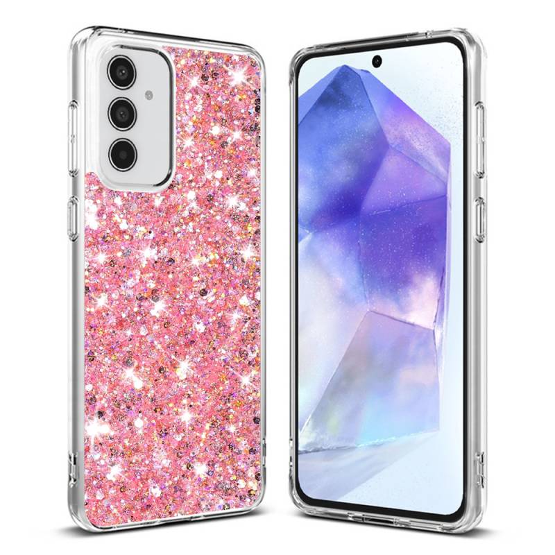 Techsuit Sparkly Glitter блестящ силиконов кейс за Samsung Galaxy A55 5G - 71613