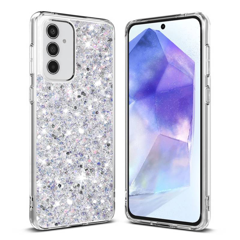 Techsuit Sparkly Glitter блестящ силиконов кейс за Samsung Galaxy A55 5G - 71629