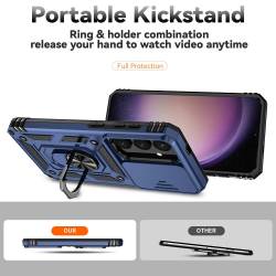 Противоударен гръб с kick stand стойка за Samsung Galaxy S25 - 73995