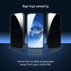 HardGlass Privacy стъклен протектор за iPhone 18 Pro - 85238