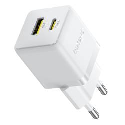 Baseus CCZC20UE QC3.0+PD 20W зарядно / адаптор с бързо зареждане и Type-C и USB A вход