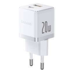 Baseus CCZC20UE QC3.0+PD 20W зарядно / адаптор с бързо зареждане и Type-C и USB A вход