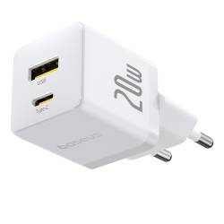 Baseus CCZC20UE QC3.0+PD 20W зарядно / адаптор с бързо зареждане и Type-C и USB A вход