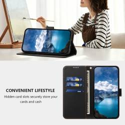 Кожен калъф тип тефтер за Xiaomi Poco F9 Pro - черен