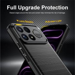 Удароустойчив силиконов кейс за Xiaomi Poco F9 Ultra - черен