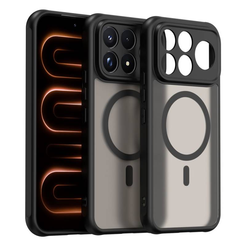 Gravity Bumper MagSafe удароустойчив хибриден кейс за Xiaomi Poco F9 Ultra - черен