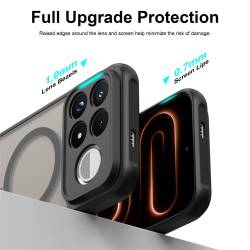 Gravity Bumper MagSafe удароустойчив хибриден кейс за Xiaomi Poco F9 Ultra - черен