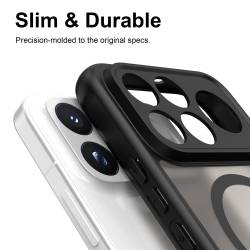 Gravity Bumper MagSafe удароустойчив хибриден кейс за Xiaomi Poco F9 Ultra - черен