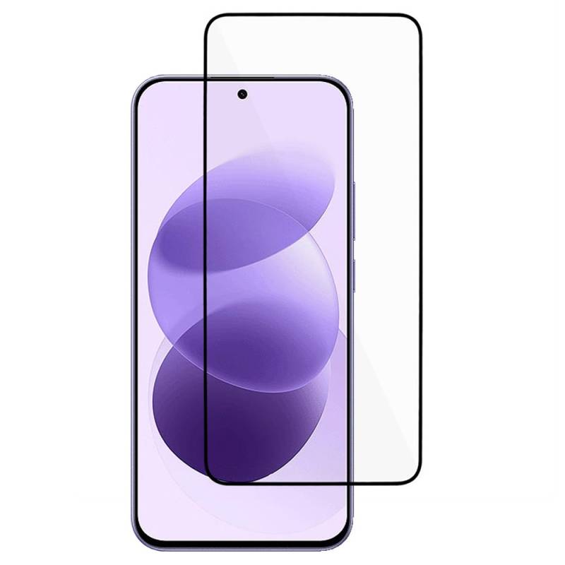 3D стъклен протектор за Xiaomi Redmi Note 17 4G / 5G с лепило по цялата повърхност, черна рамка и твърдост 9H - прозрачен
