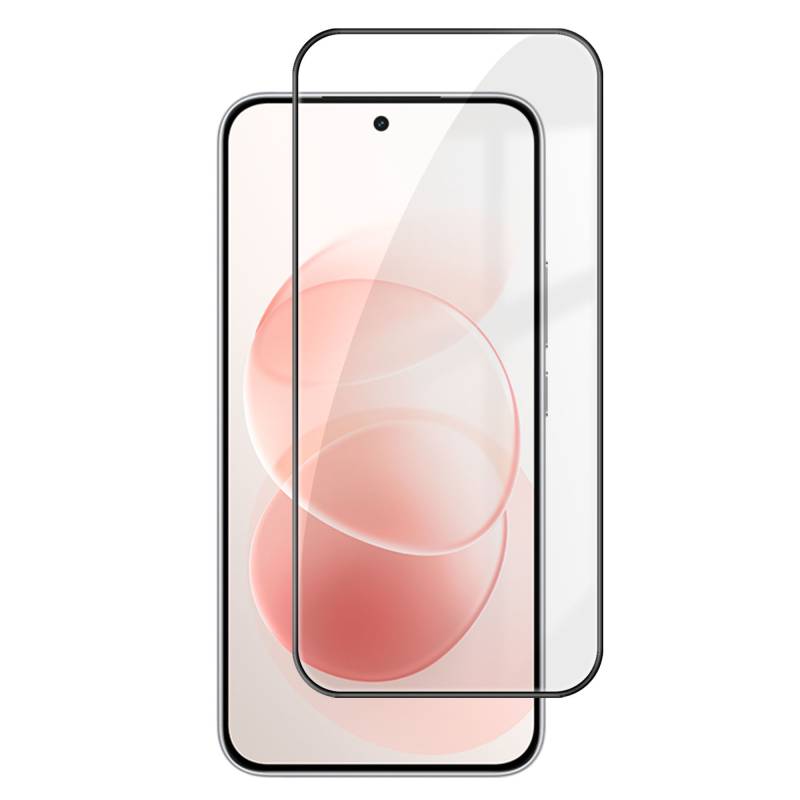 3D стъклен протектор за Xiaomi Redmi Note 17 Pro Max 5G с лепило по цялата повърхност, черна рамка и твърдост 9H - прозрачен
