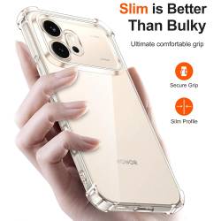 Противоударен силиконов кейс Shock Proof за Honor 600 - прозрачен