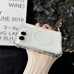 ShockProof MagSafe твърд кейс за iPhone Duo - прозрачен