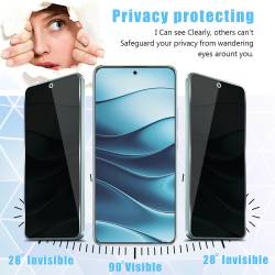 HardGlass Privacy стъклен протектор с поверителност – замъгляване и потъмняване на изображението от ъгъл 30° за Xiaomi Redmi Not