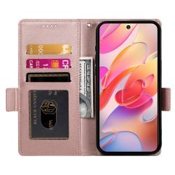 Стилен и тънък кожен калъф за Samsung Galaxy A18 4G - розов