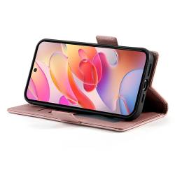 Стилен и тънък кожен калъф за Samsung Galaxy A18 4G - розов