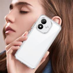Shock Bumper удароустойчив хибриден кейс за Xiaomi Redmi Note 17 4G / 5G - прозрачен