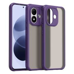 Хибриден удароустойчив кейс за Xiaomi Redmi Note 17 Pro 5G с комбинация от твърд PC гръб и гъвкава TPU рамка - лилав
