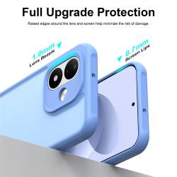Хибриден удароустойчив кейс за Xiaomi Redmi Note 17 Pro 5G с комбинация от твърд PC гръб и гъвкава TPU рамка - син