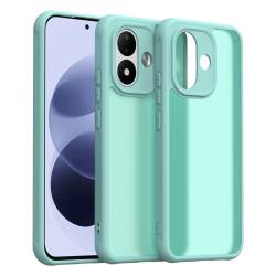 Хибриден удароустойчив кейс за Xiaomi Redmi Note 17 Pro 5G с комбинация от твърд PC гръб и гъвкава TPU рамка - ментов