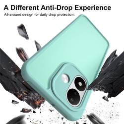 Хибриден удароустойчив кейс за Xiaomi Redmi Note 17 Pro 5G с комбинация от твърд PC гръб и гъвкава TPU рамка - ментов