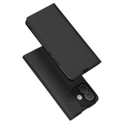 Стилен и тънък кожен калъф за Xiaomi Redmi Note 17 Pro 5G - черен