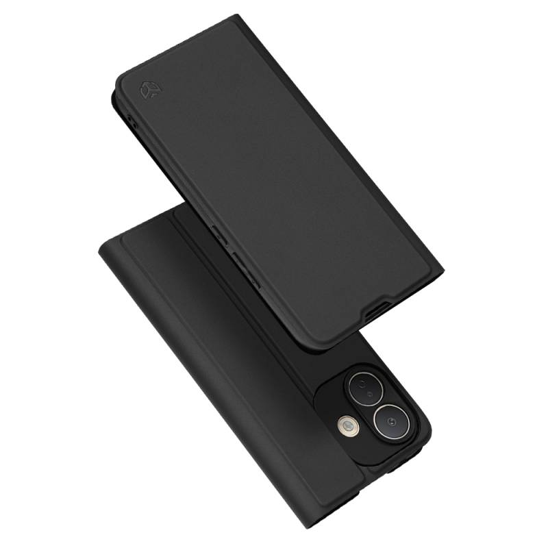 Стилен и тънък кожен калъф за Xiaomi Redmi Note 17 Pro 5G - черен