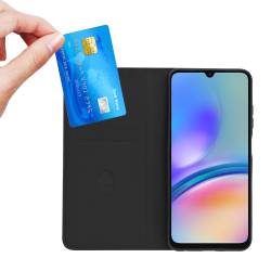 Стилен и тънък кожен калъф за Xiaomi Redmi Note 17 Pro 5G - черен