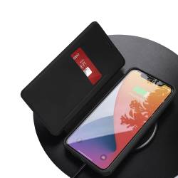 Стилен и тънък кожен калъф за Xiaomi Redmi Note 17 Pro 5G - черен