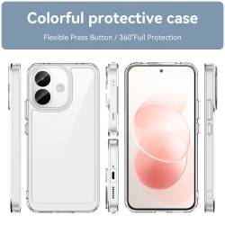 Shock Bumper удароустойчив хибриден кейс за Xiaomi Redmi Note 17 Pro 5G - прозрачен