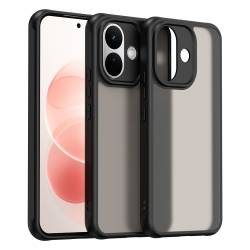 Хибриден удароустойчив кейс за Xiaomi Redmi Note 17 Pro 5G с комбинация от твърд PC гръб и гъвкава TPU рамка - черен